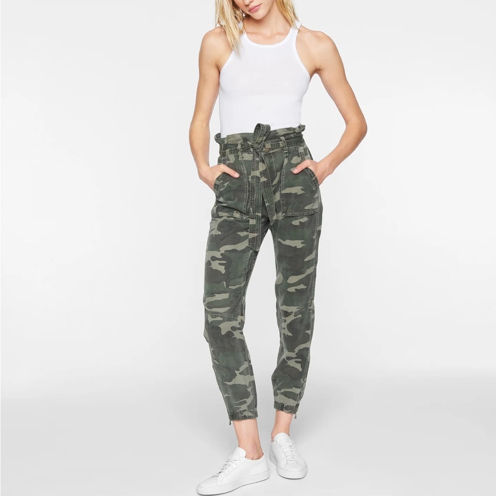 Pam & Gela - Camo Pant W/ Folded Waist